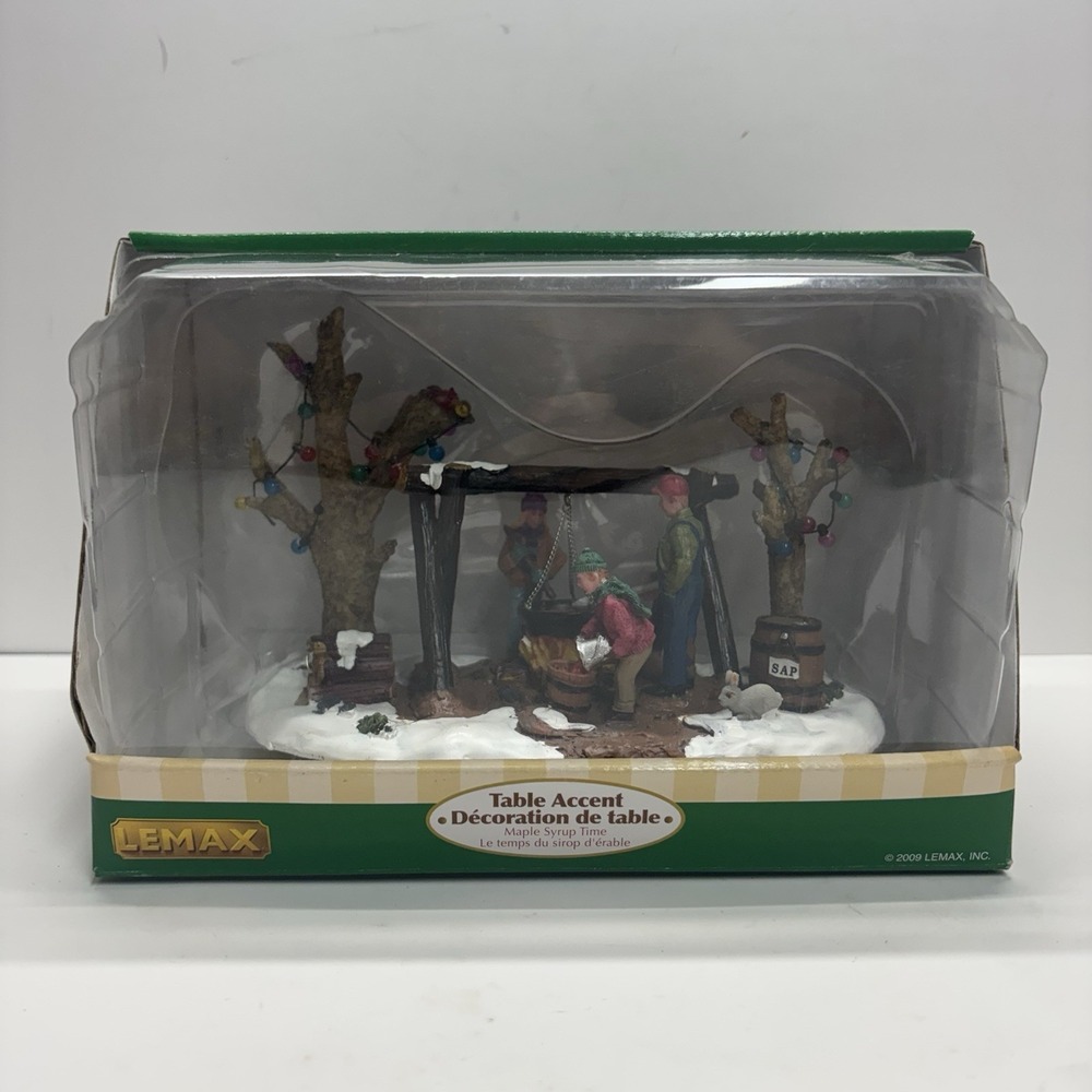 2009 LEMAX MAPLE SYRUP TIME #93764 CHRISTMAS VILLAGE TABLE ACCENT
